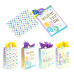 2Pk Extra Large Baby So Happy Glitter Bag, 4 Designs
