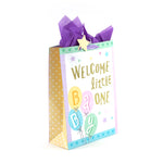 2Pk Extra Large Baby So Happy Glitter Bag, 4 Designs