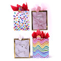 Large Marble-Dots & Waves Bag, Hot Stamp/Glitter, 4 Designs