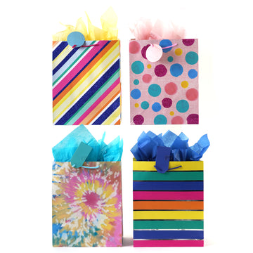 Large Eday Stripes For You Bag, Hot Stamp/Glitter, 4 Designs