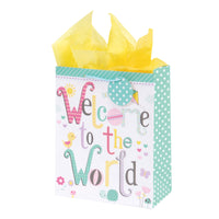Extra Large Welcome To The World Matte Gift Bag With Glitter, 4 Designs