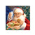 Square Large  Gifts For Santa On Matte With Glitter In Pdq, 4 Designs