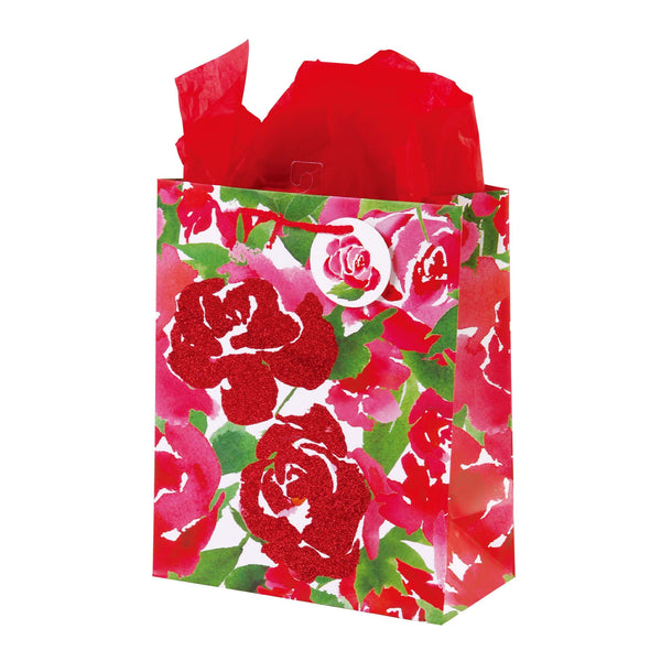 Extra Large Springtime Beauty Matte Glitter Gift Bag, 4 Designs