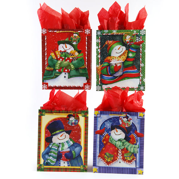 Large Frosty Fellows Glitter Bag, 4 Designs