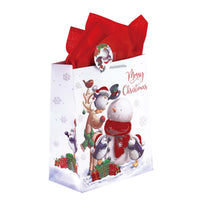 Large Christmas Cuddles Glitter Bag, 4 Designs