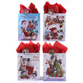 Large Christmas Cuddles Glitter Bag, 4 Designs