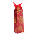 Bottle Christmas Woodgrain Glitter Bag, 4 Designs