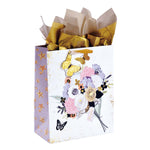 Large Cupcakes & Flowers Party Glitter/Hot Stamp Premium Plus Bag, 4 Designs