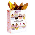 Large Metropolitan Birthday Hot Stamp/Glitter Premium Plus Bag, 4 Designs