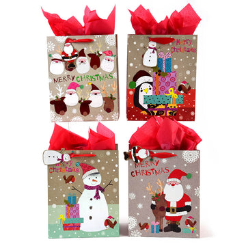 Indoor Santa Large Christmas Gift Bag  Occasions  PartyWorld