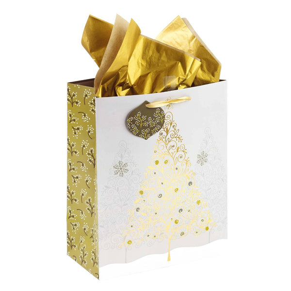 Christmas-Large Pretty Ornaments Premium Plus Hot Stamp Bag, 4 Designs