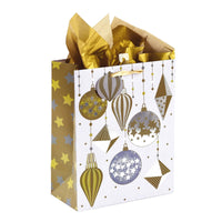 Christmas-Large Pretty Ornaments Premium Plus Hot Stamp Bag, 4 Designs