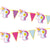 6Ft Triangle Unicorn Banner With Glitter