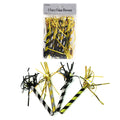 8Ct Fringe New Year Blowouts, 3 Colors Assorted