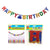 4.4' Foil Happy Birthday Letter Banner, 1 Style