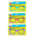 Glasses With Eyelashes, 5.5"  3 Colors,