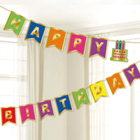 6.5' X 5" Birthday Hot Stamp Paper Banner