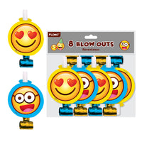 8Pk Happy Faces Blowouts