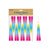 8Pk 7" Rainbow Horns