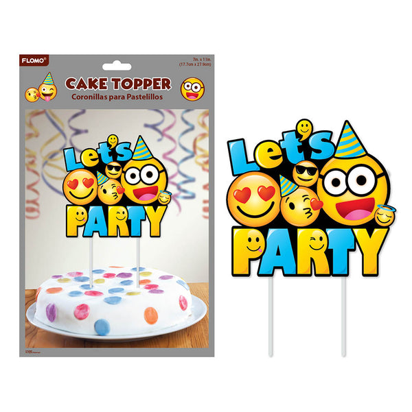 11 X 7 " Happy Faces Cake Topper