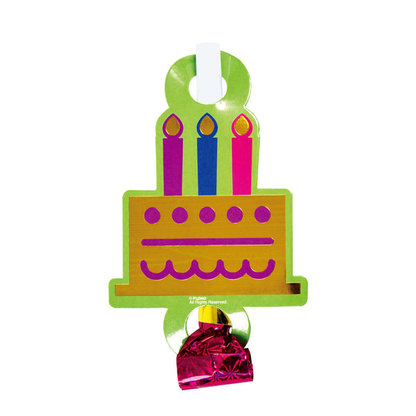 8Pk Birthday Hot Stamp Blowouts