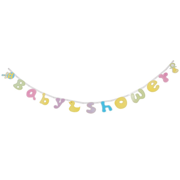 7.25' X 5"H Baby Shower Letter Banner