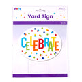 Happy Birthday Celebrate Dots Yard Sign 12" X 15"