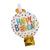 8Pk Happy Birthday Dots Blowouts With Hot Stamp