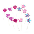 12Ct Princess Party Cupcake Topper With Hot Stamping, 4 Designs Assorted