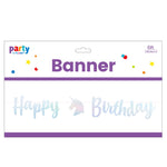 6Ft Birthday Unicorn Banner