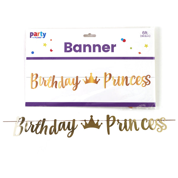 6Ft Birthday Princess Banner