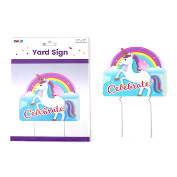 Unicorn Yard Sign 12" X 15"