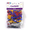 1.5 Oz Partytime Confetti, 4 Colors-Sequin/Metallic Dot/Die Cut Shapes (12/36)