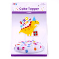 Dinosaur Party Cake Topper With Hot Stamp, 7" X 11"