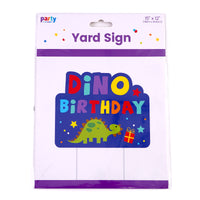 Dinosaur Party Yard Sign 12" X 15"