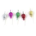 3.1" 5Pcs Birthday Balloon Pick Candles