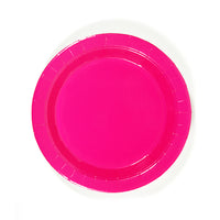 9" Hot Pink Plate, 8Pcs/Pack