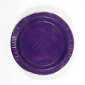 9" Dark Purple Plate, 8Pcs/Pack