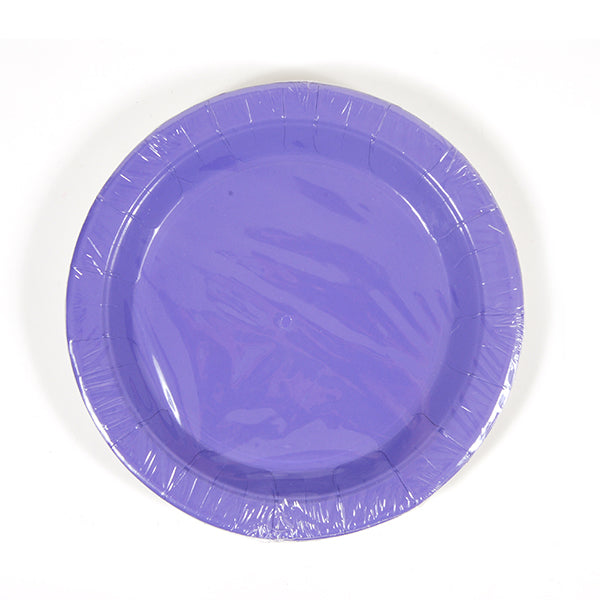 9" Hot Purple Plate, 8Pcs/Pack