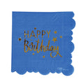 12Pk 13" Brights Die Cut Hot Stamp Napkin
