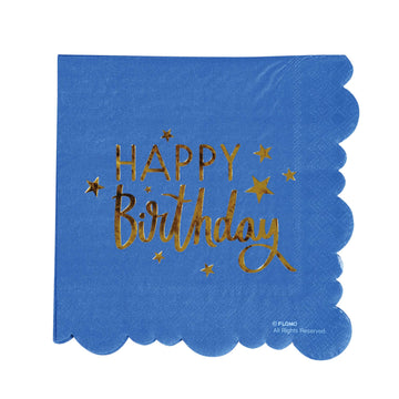 12Pk 13" Brights Die Cut Hot Stamp Napkin