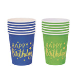 6Ct 9Oz Paper Cup Brights Hot Stamp