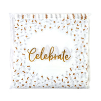 32Pk 13"X13" Celebrate Lunch Napkin With Hot Stamp