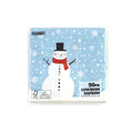 50Pk Snowman Luncheon Napkins, 13"X13"