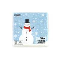 50Pk Snowman Luncheon Napkins, 13"X13"