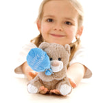 8.5" Birthday Bear With Balloon, 3 Colors