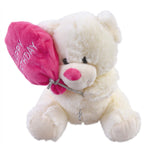 8.5" Birthday Bear With Balloon, 3 Colors