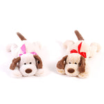 16.5" Dog With Ribbon, 2 Colors