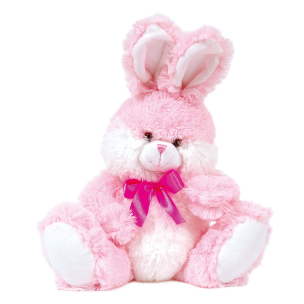 Easter-10" Spring Rabbit With Ribbon, 3 Colors Assorted Per Inner