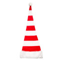37.5" Red And White Striped Hat